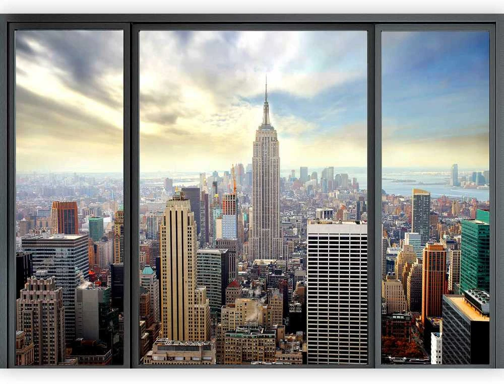 Artgeist Fototapetas - City behind glass