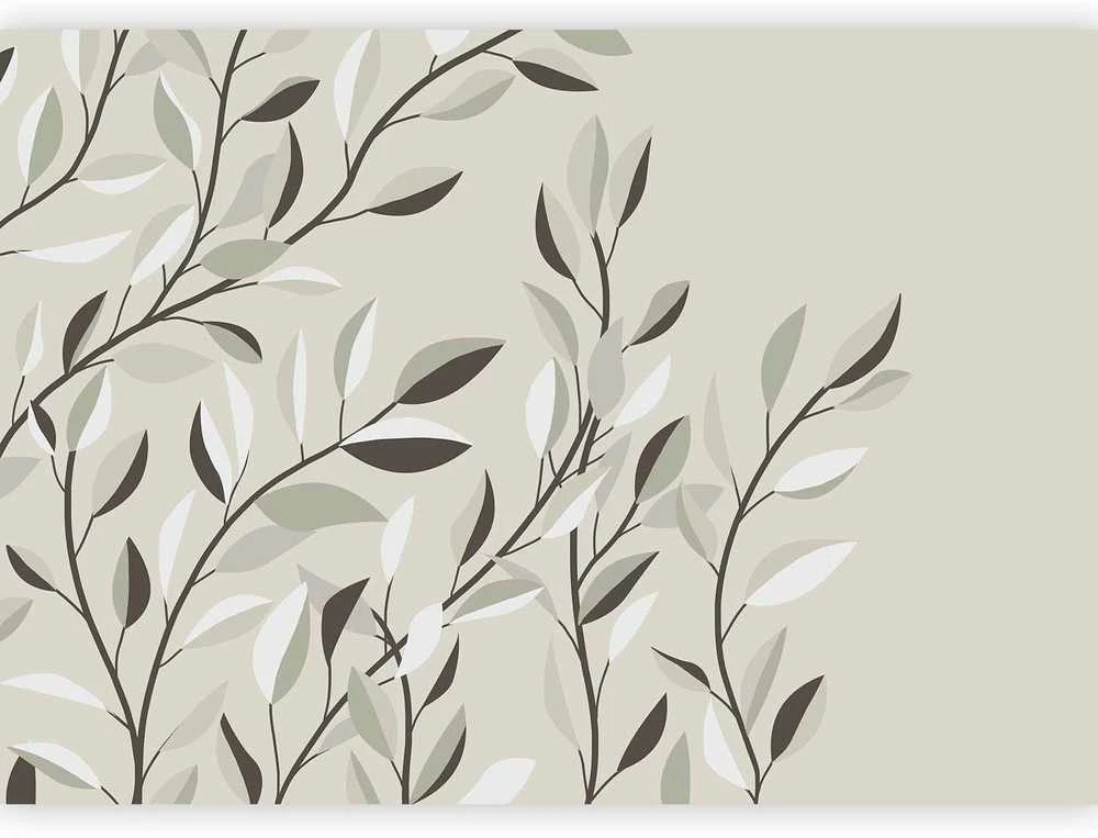 Artgeist Fototapetas - Climbing Leaves - First Variant