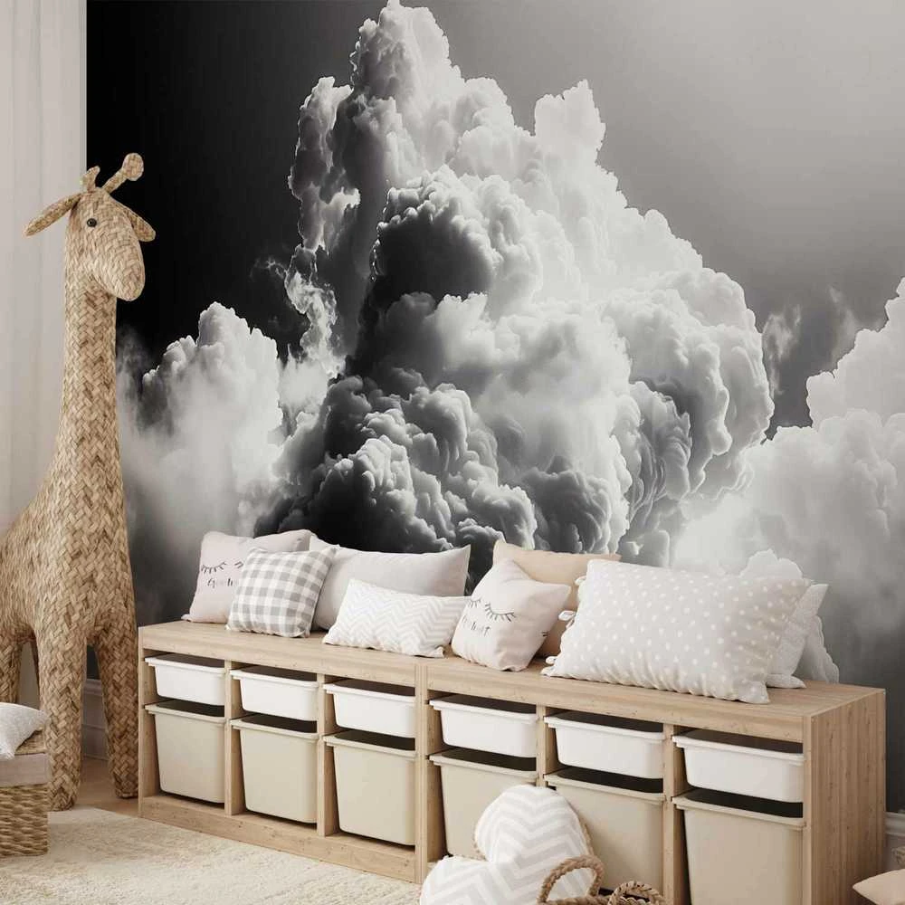 Artgeist Fototapetas - Clouds Like from Dreams: Let the Sun Illuminate Your Day – A Visual Feast