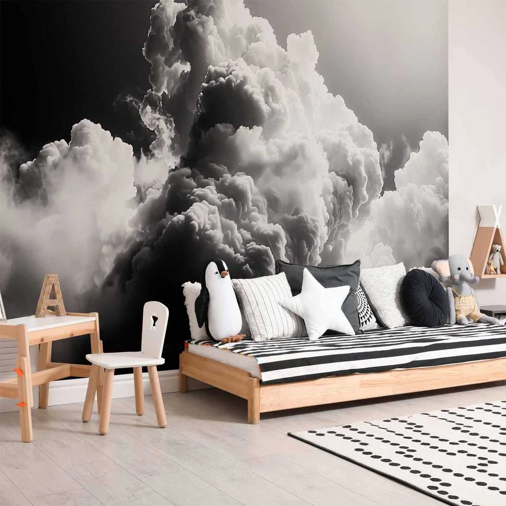 Artgeist Fototapetas - Clouds Like from Dreams: Let the Sun Illuminate Your Day – A Visual Feast
