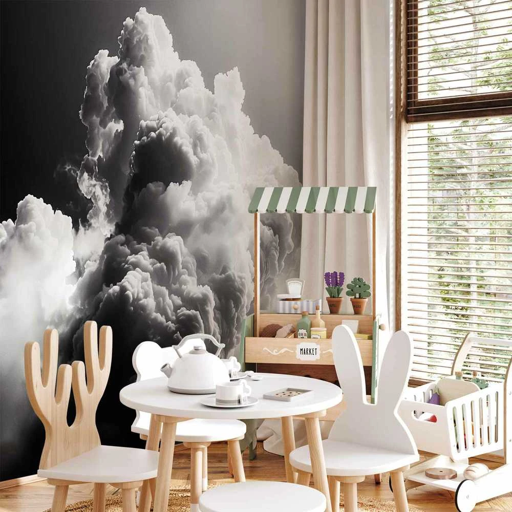 Artgeist Fototapetas - Clouds Like from Dreams: Let the Sun Illuminate Your Day – A Visual Feast
