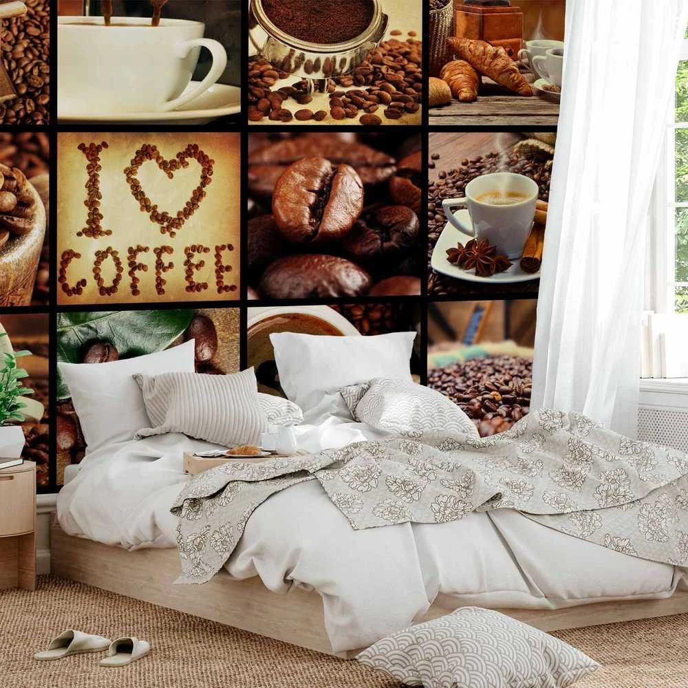 Artgeist Fototapetas - Coffee - Collage