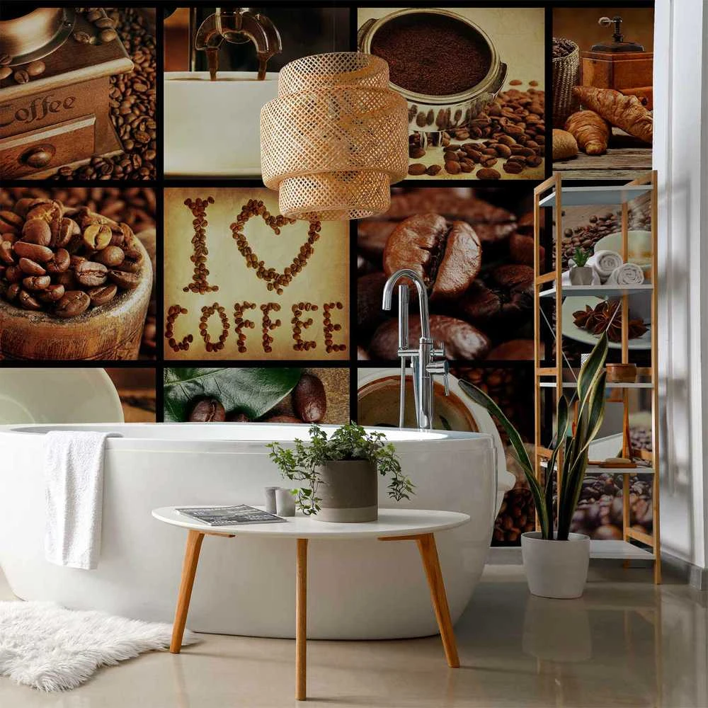 Artgeist Fototapetas - Coffee - Collage