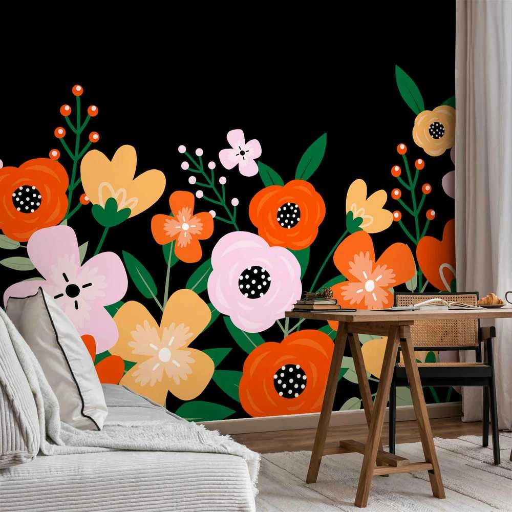 Artgeist Fototapetas - Colorful Bloom - Second Variant