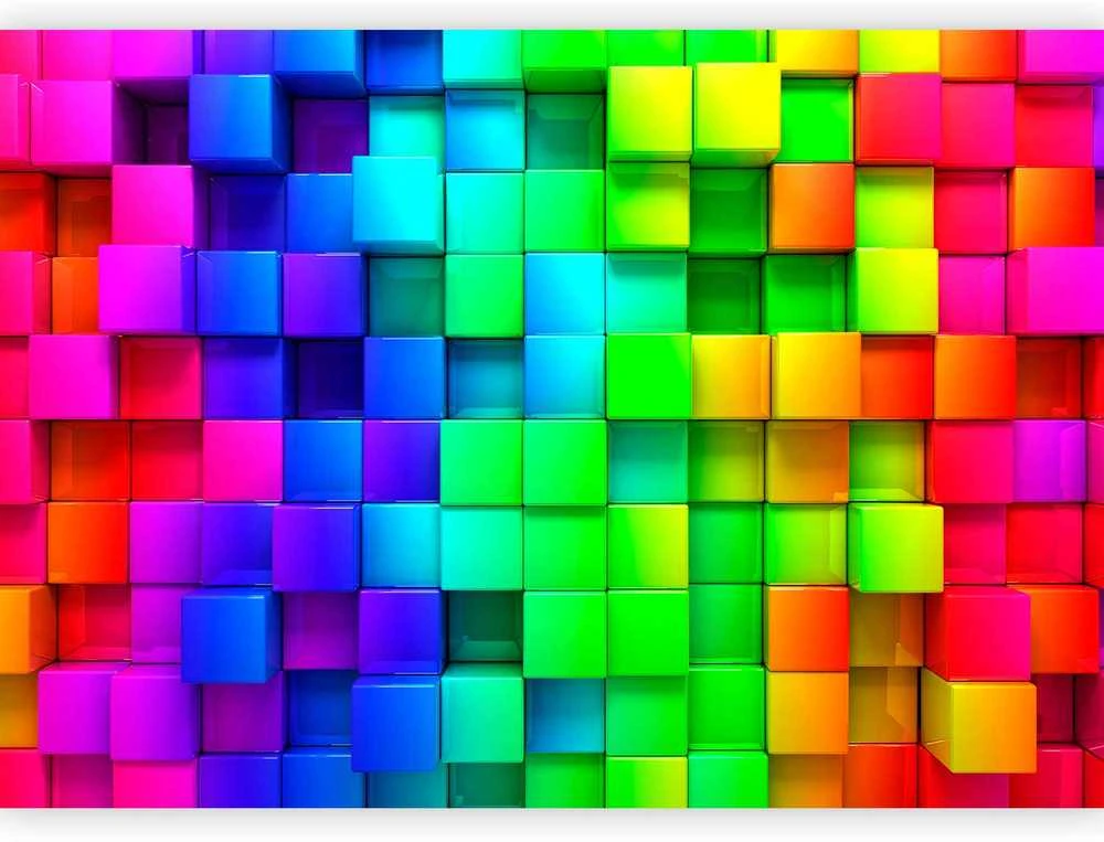 Artgeist Fototapetas - Colourful Cubes
