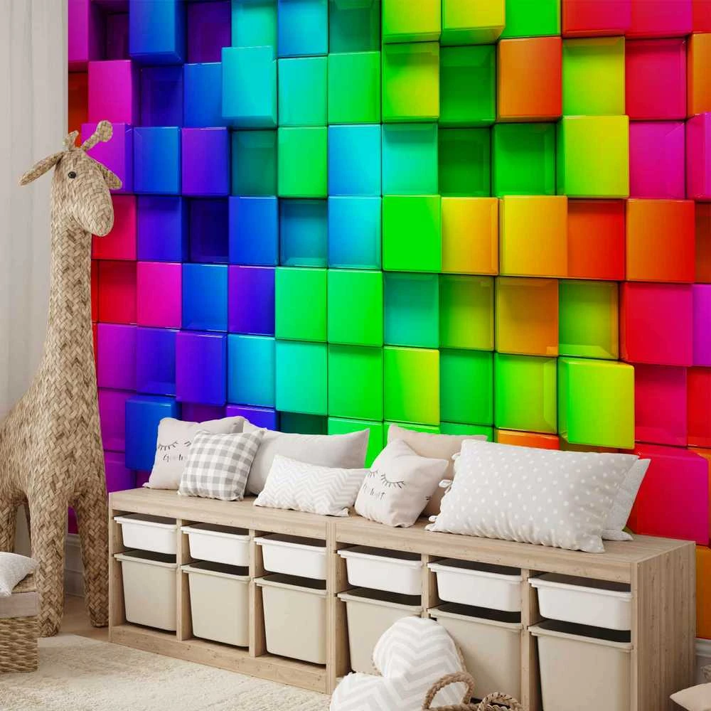 Artgeist Fototapetas - Colourful Cubes