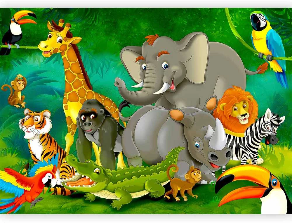Artgeist Fototapetas - Colourful Safari