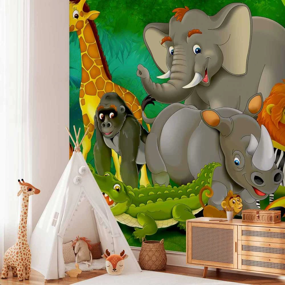 Artgeist Fototapetas - Colourful Safari
