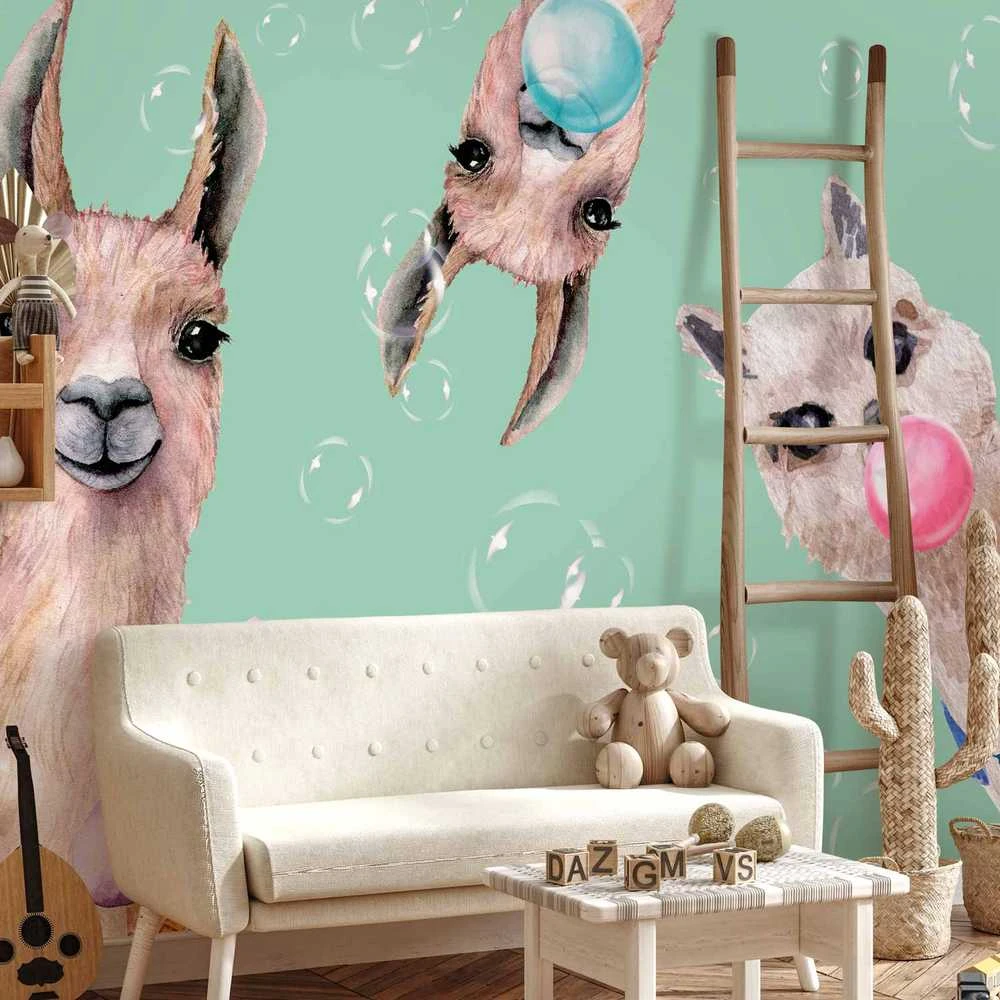 Artgeist Fototapetas - Crazy Llamas
