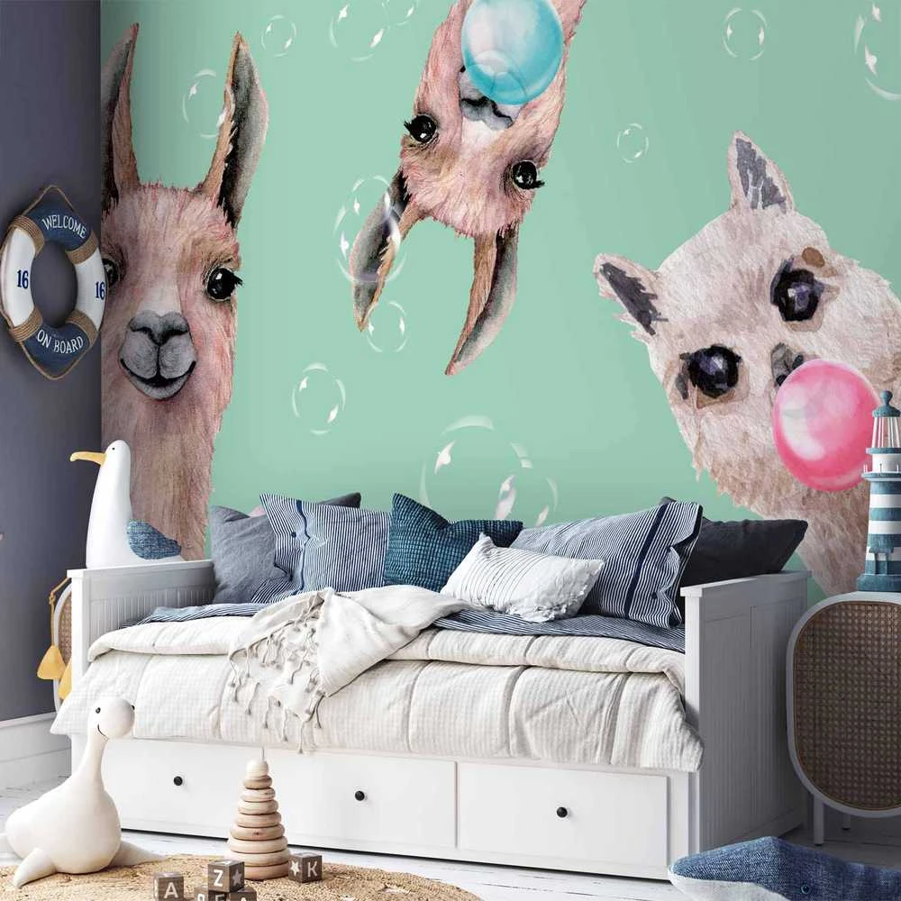 Artgeist Fototapetas - Crazy Llamas