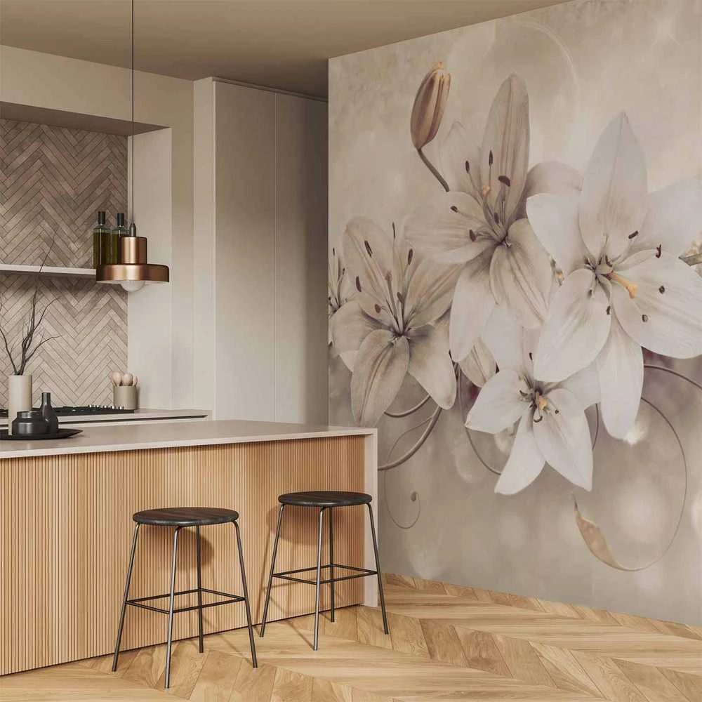 Artgeist Fototapetas - Diamond Lilies