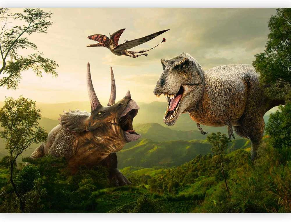 Artgeist Fototapetas - Dinosaur Square