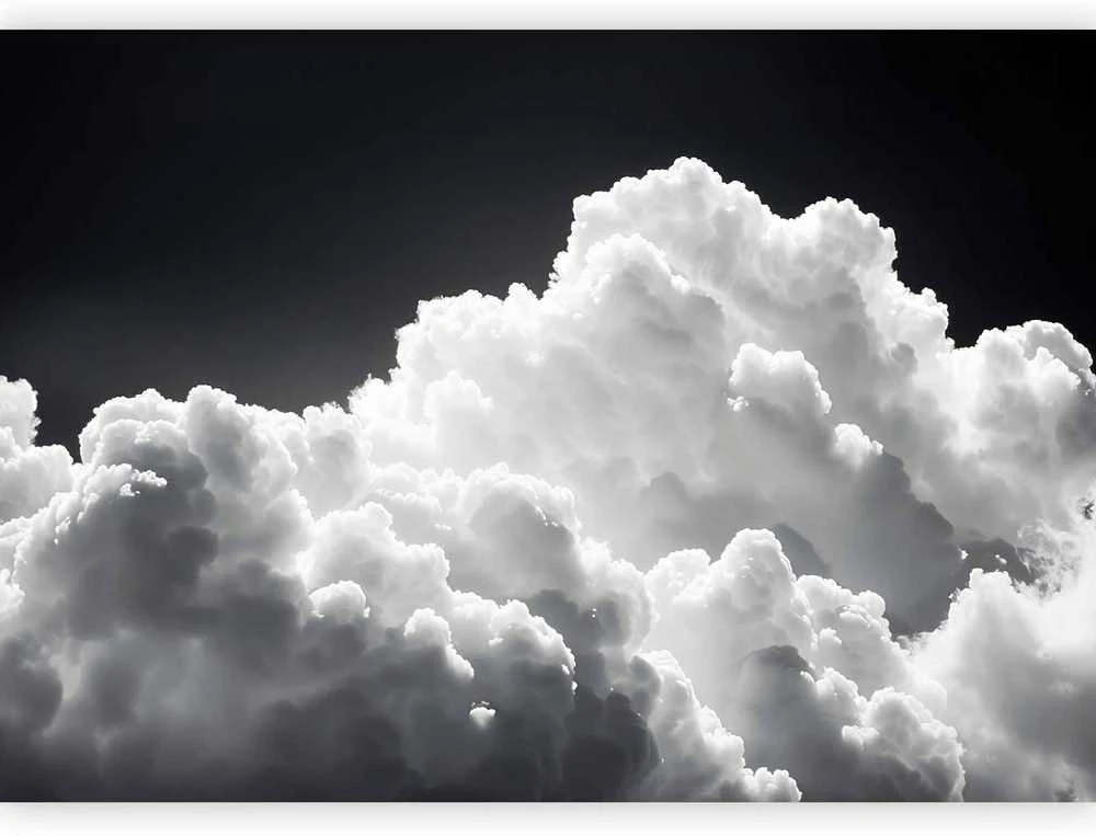 Artgeist Fototapetas - Discover the Endless Play of Sunlight – Clouds and Shadows in the Sky