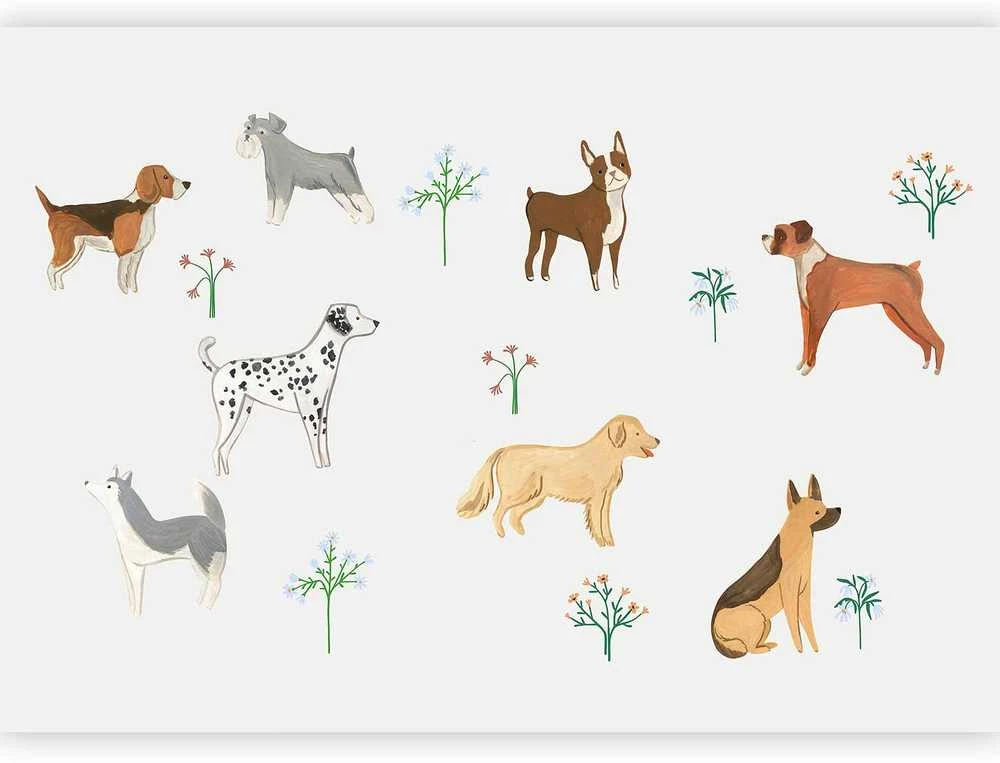 Artgeist Fototapetas - Doggies - a Subtle Illustration for Children