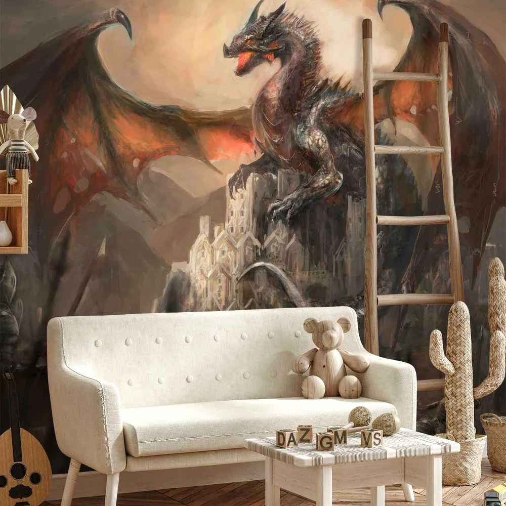 Artgeist Fototapetas - Dragon castle