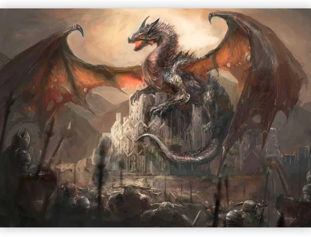 Artgeist Fototapetas - Dragon castle