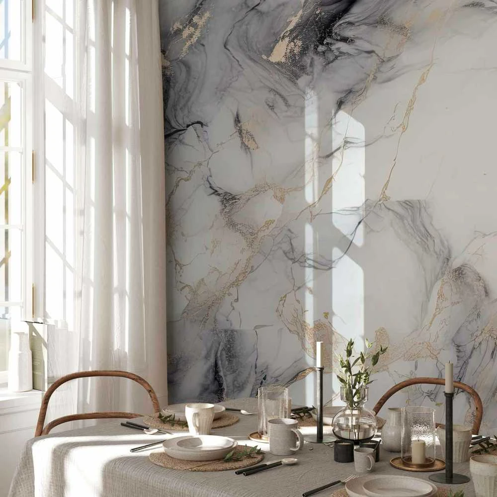 Artgeist Fototapetas - Elegant Marble - Stone Structures in Neutral Colours