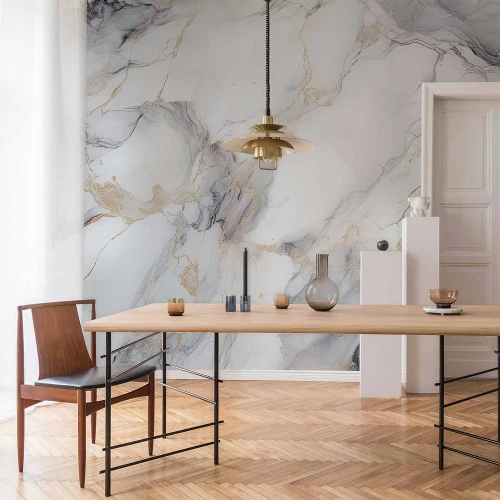 Artgeist Fototapetas - Elegant Marble - Stone Structures in Neutral Colours