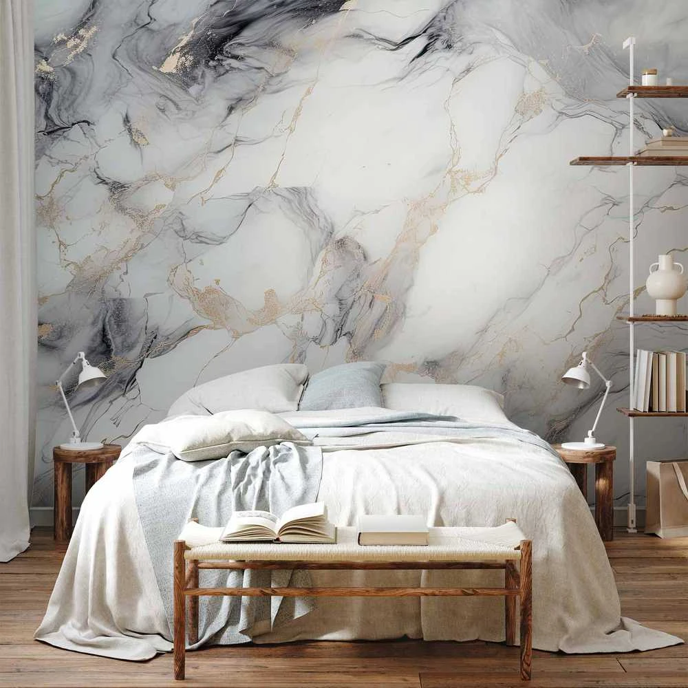 Artgeist Fototapetas - Elegant Marble - Stone Structures in Neutral Colours
