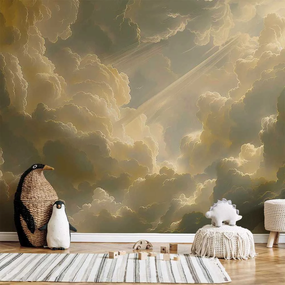 Artgeist Fototapetas - Enchanting Play of Colors Against a Backdrop of Clouds