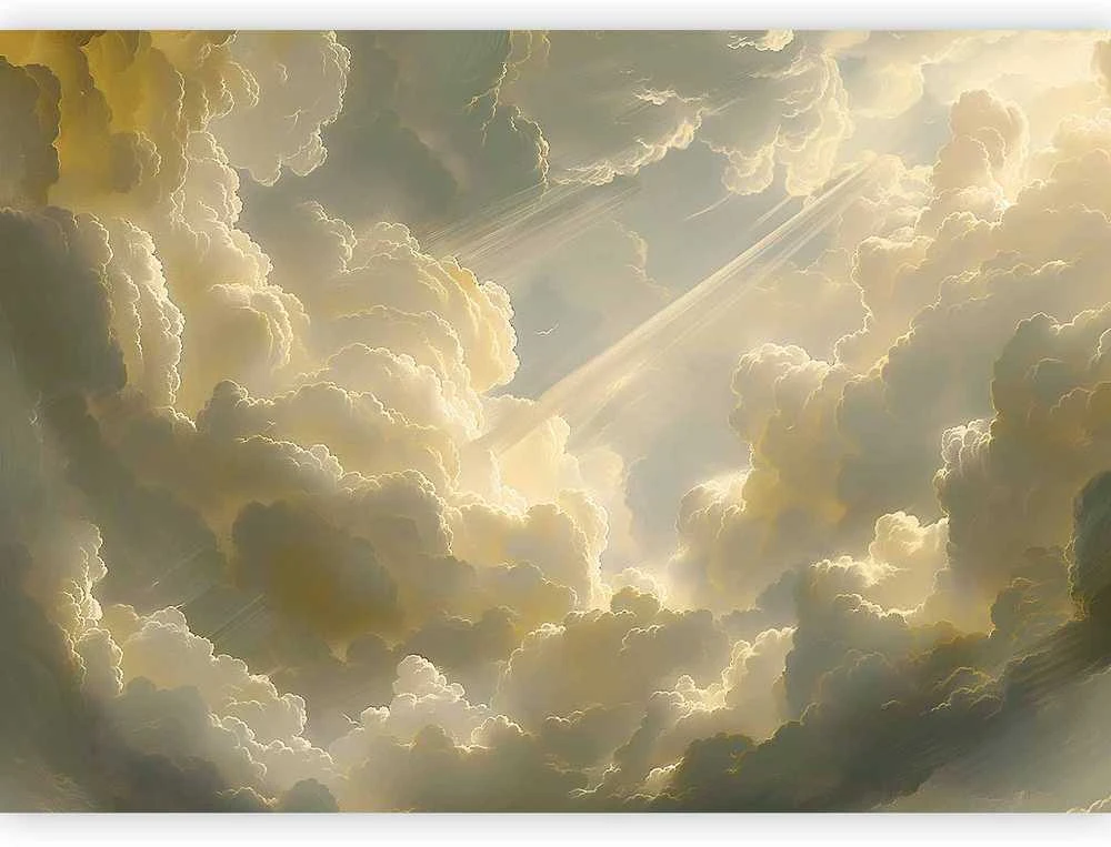 Artgeist Fototapetas - Enchanting Play of Colors Against a Backdrop of Clouds