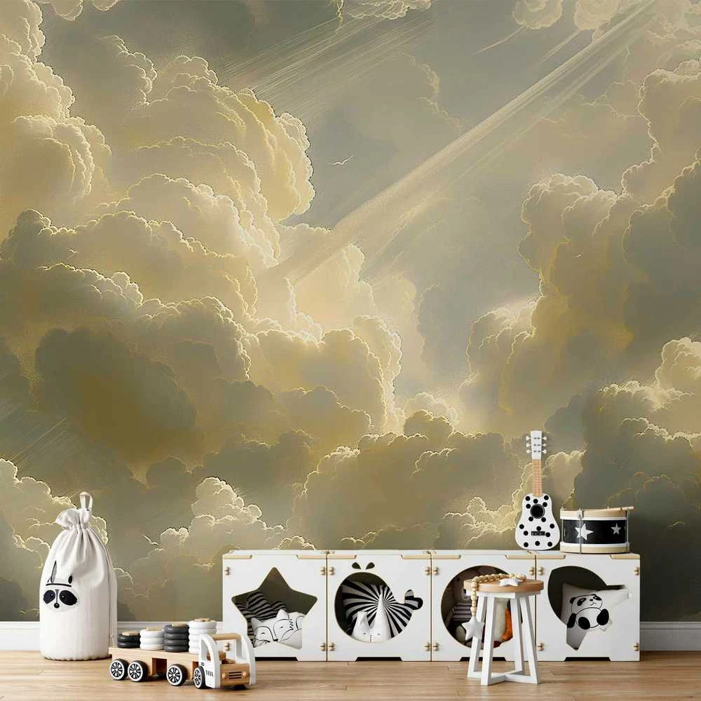 Artgeist Fototapetas - Enchanting Play of Colors Against a Backdrop of Clouds