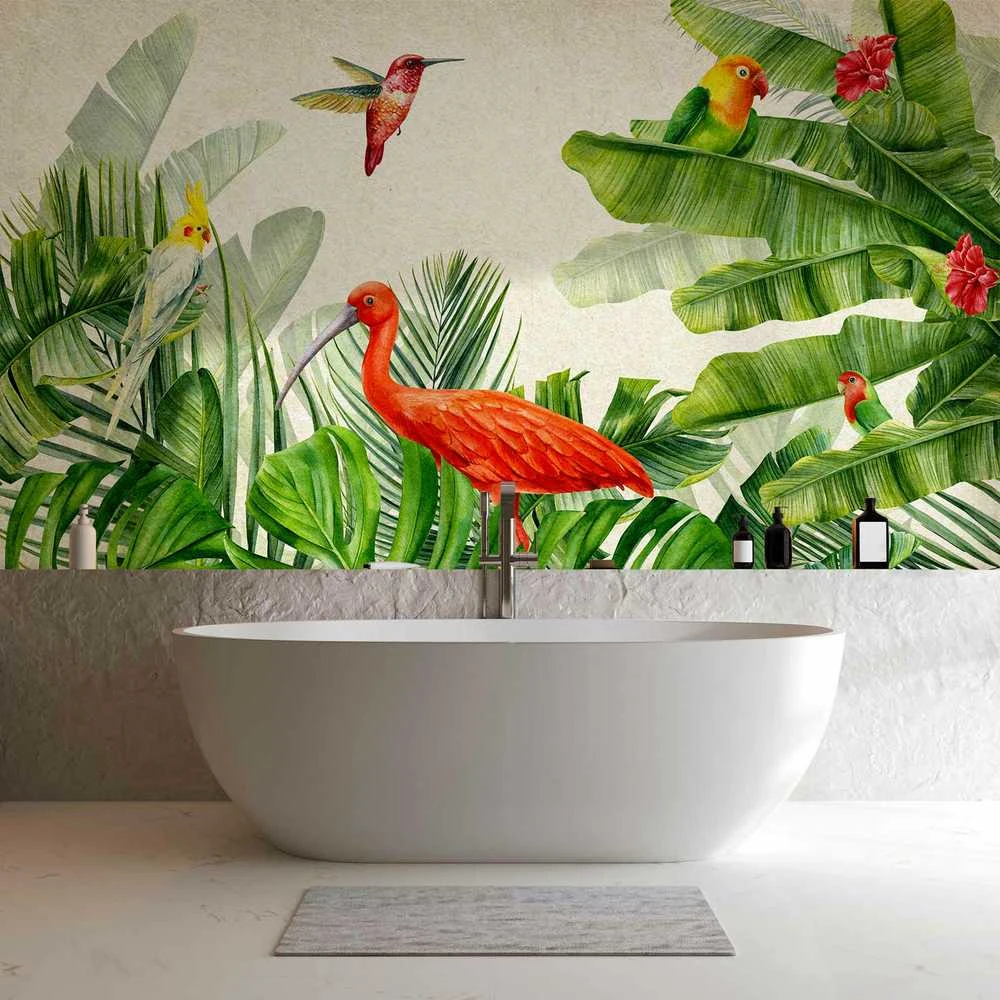 Artgeist Fototapetas - Exotic Birds - Third Variant