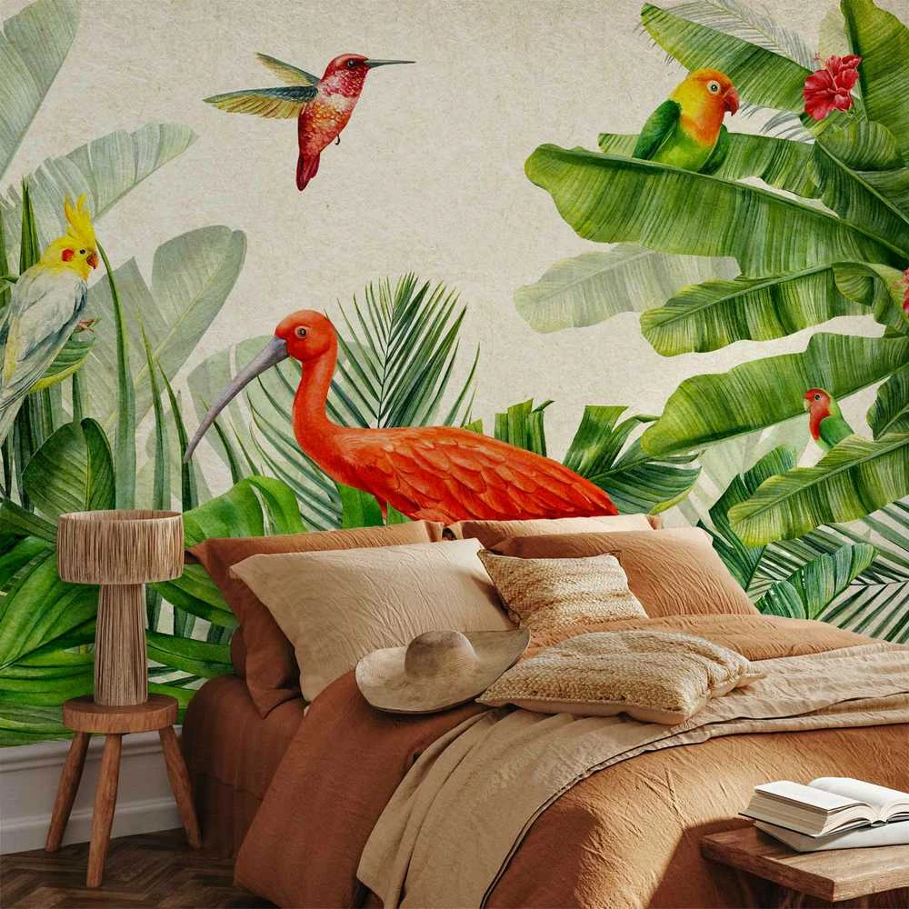 Artgeist Fototapetas - Exotic Birds - Third Variant