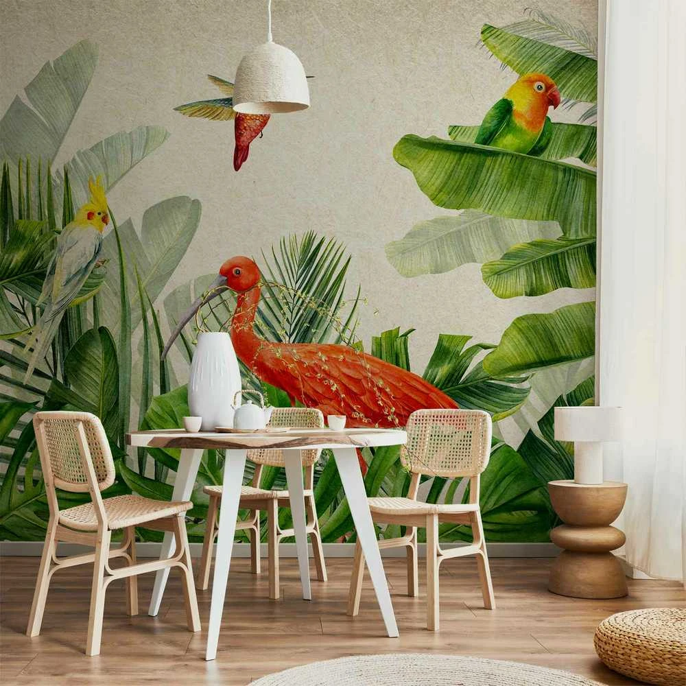 Artgeist Fototapetas - Exotic Birds - Third Variant