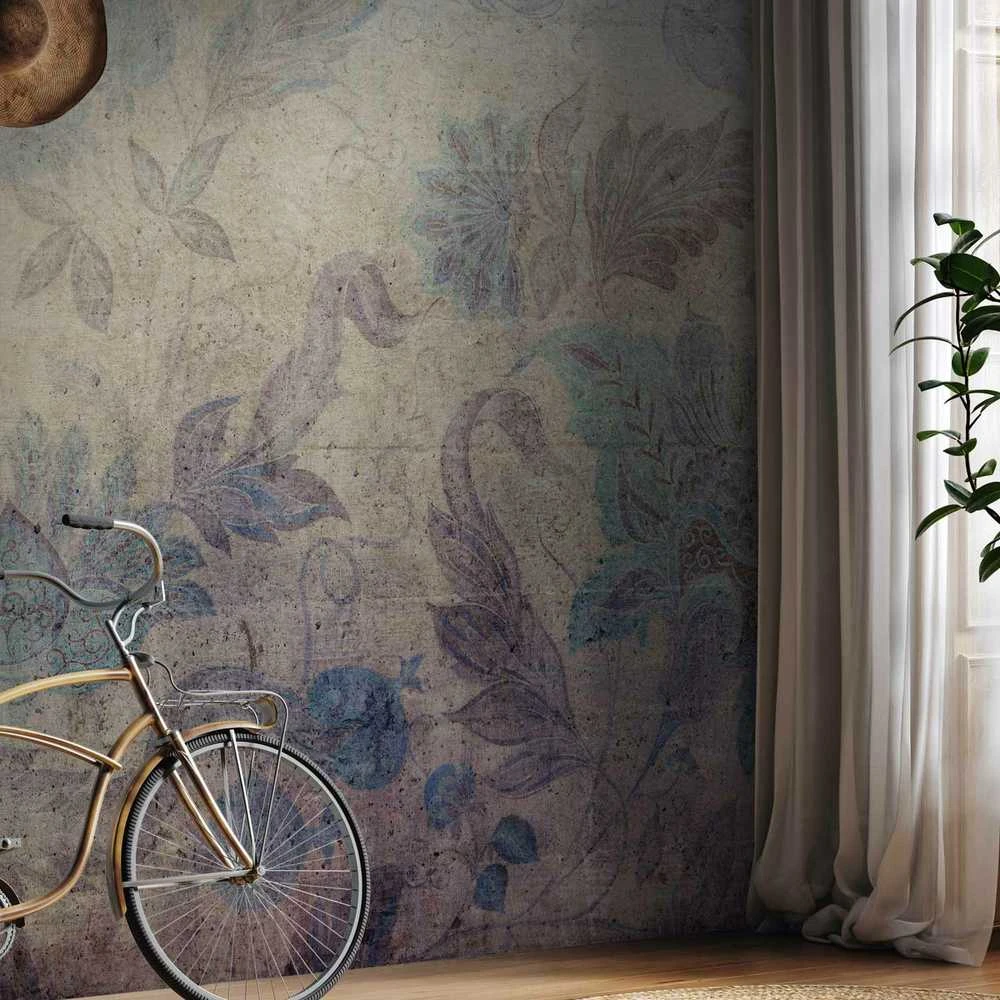 Artgeist Fototapetas - Floral decorations - plant motif with ornaments in vintage style
