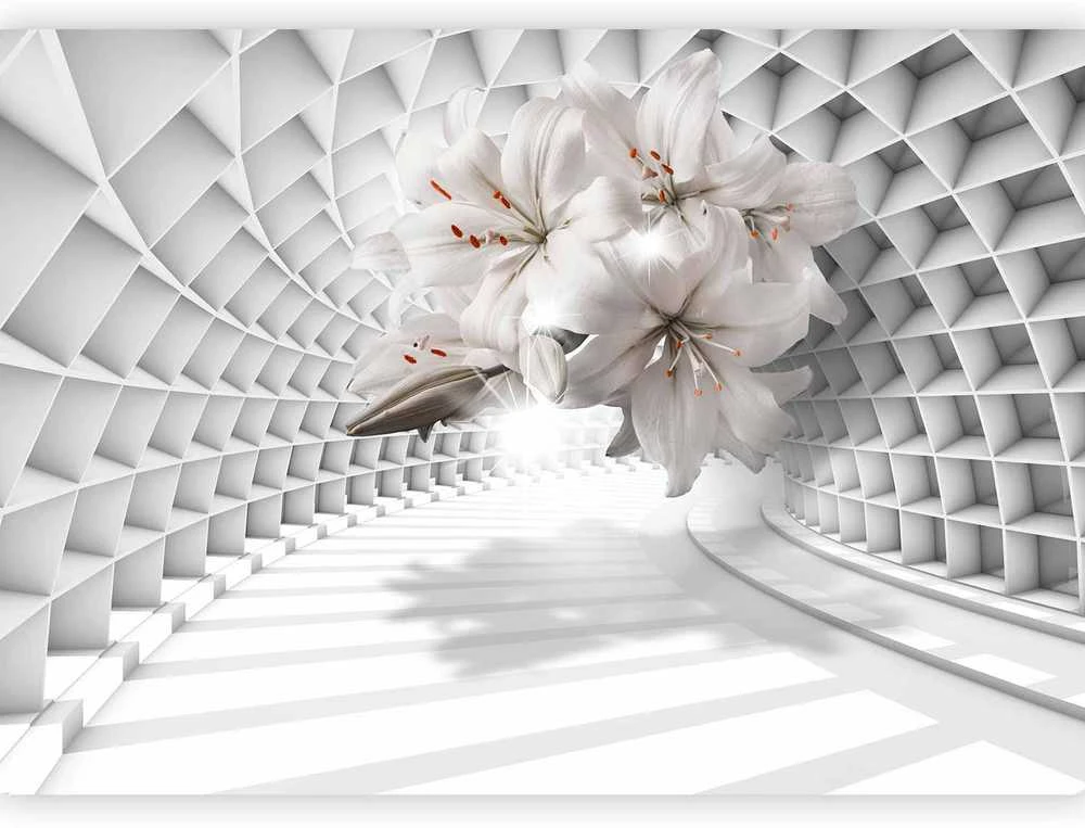 Artgeist Fototapetas - Flowers in the Tunnel