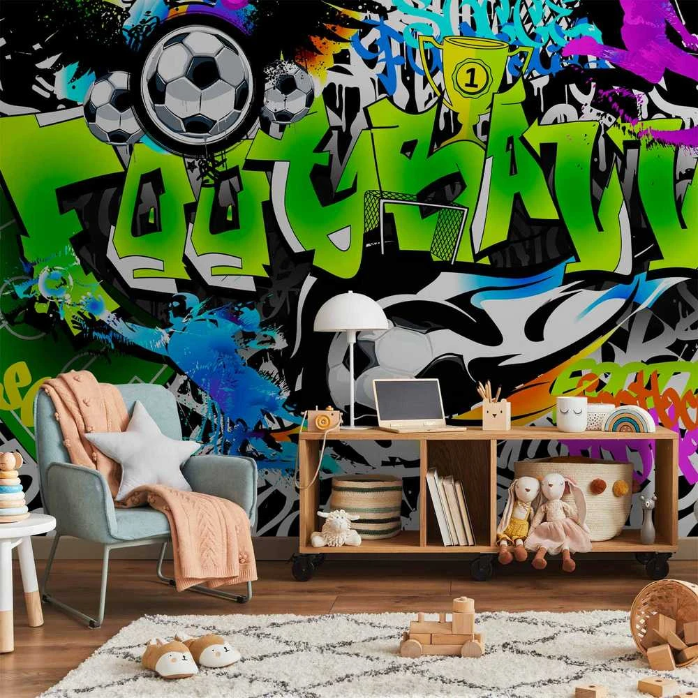 Artgeist Fototapetas - Football Graffiti