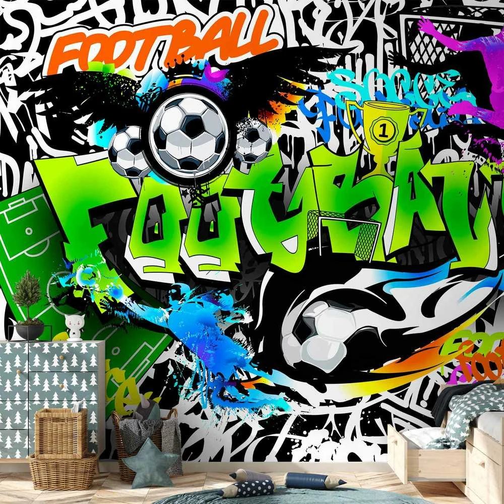 Artgeist Fototapetas - Football Graffiti
