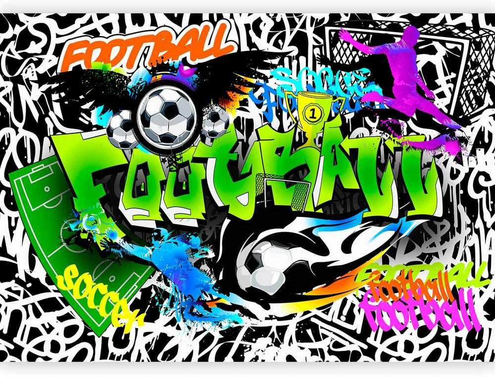 Artgeist Fototapetas - Football Graffiti