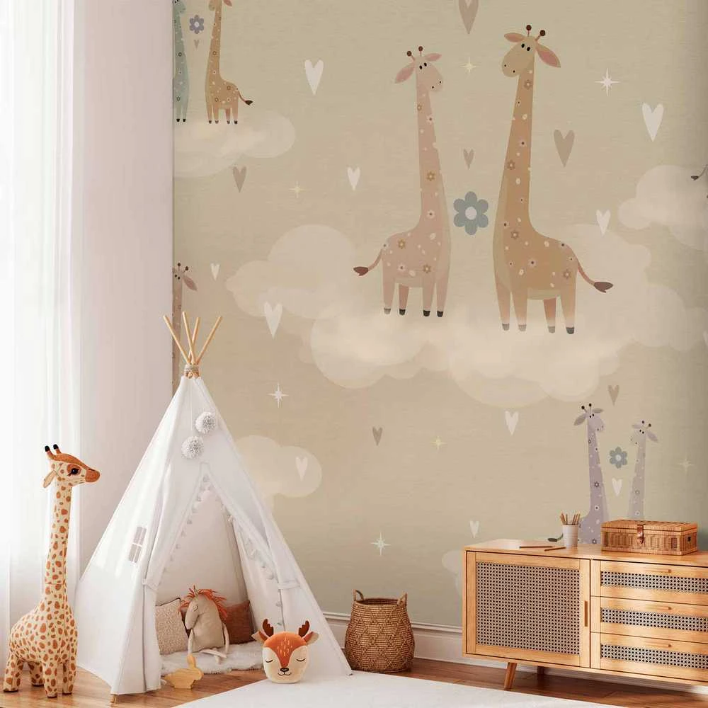 Artgeist Fototapetas - Giraffes in Love