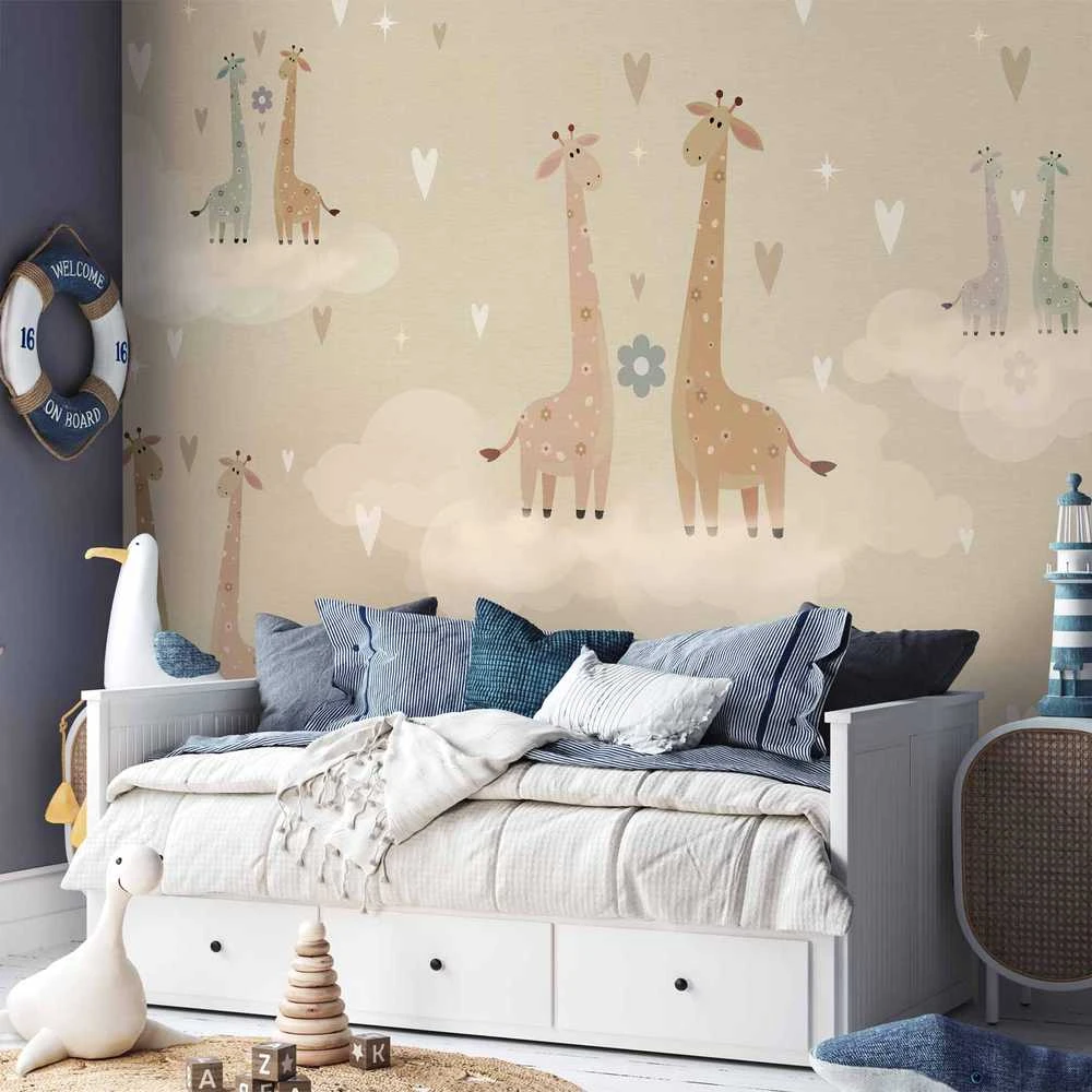 Artgeist Fototapetas - Giraffes in Love