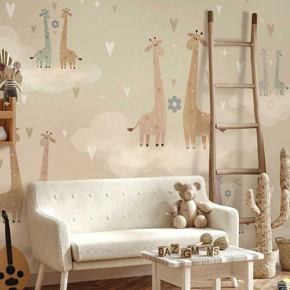 Artgeist Fototapetas - Giraffes in Love