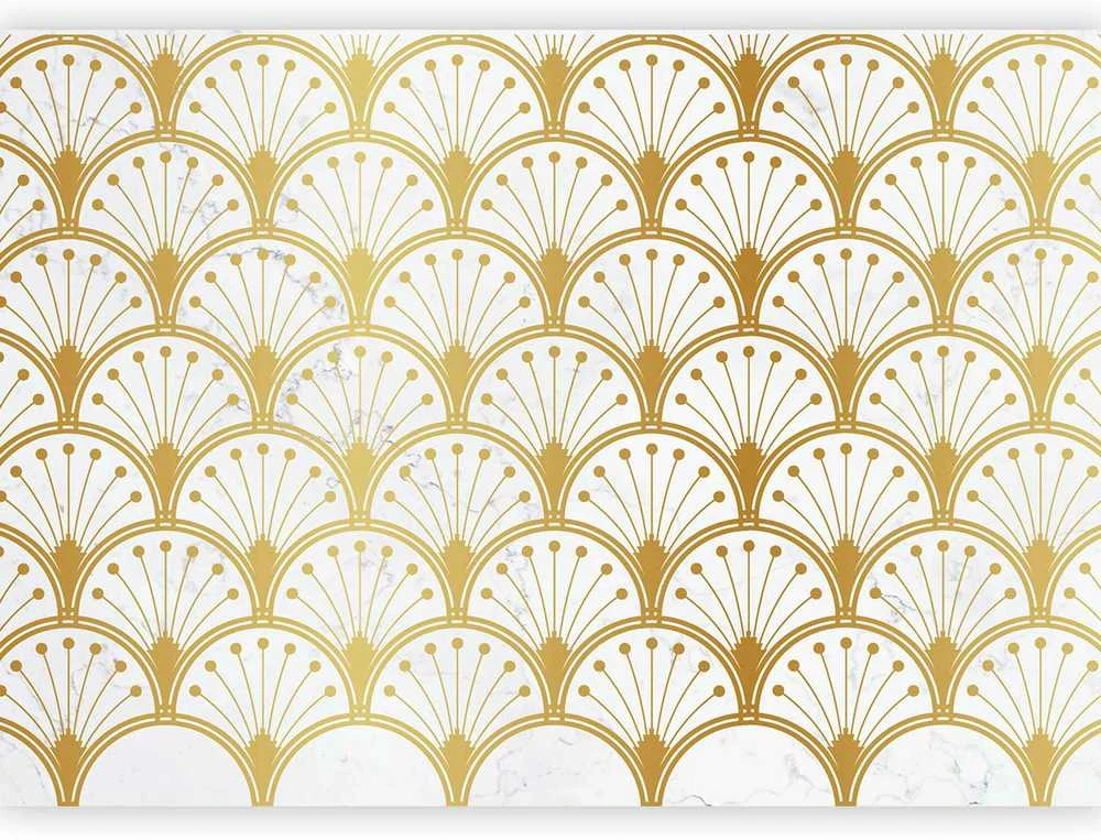 Artgeist Fototapetas - Gold and Marble Art Deco-inspired Pattern