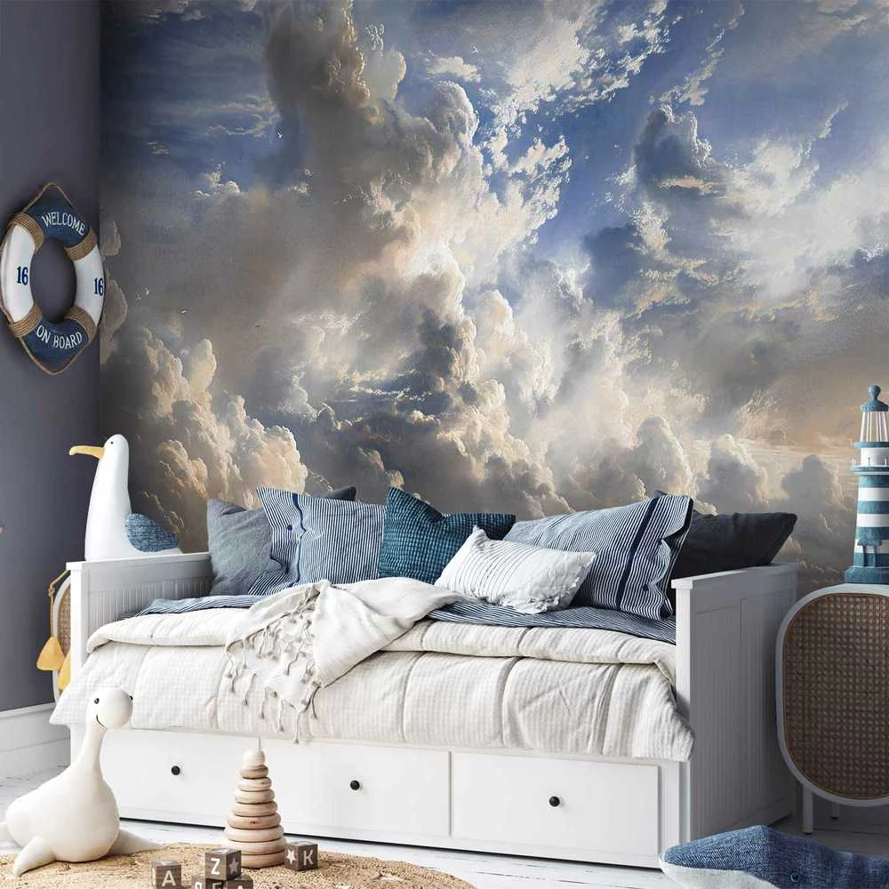 Artgeist Fototapetas - Golden Reflections on Clouds Foretelling Dusk
