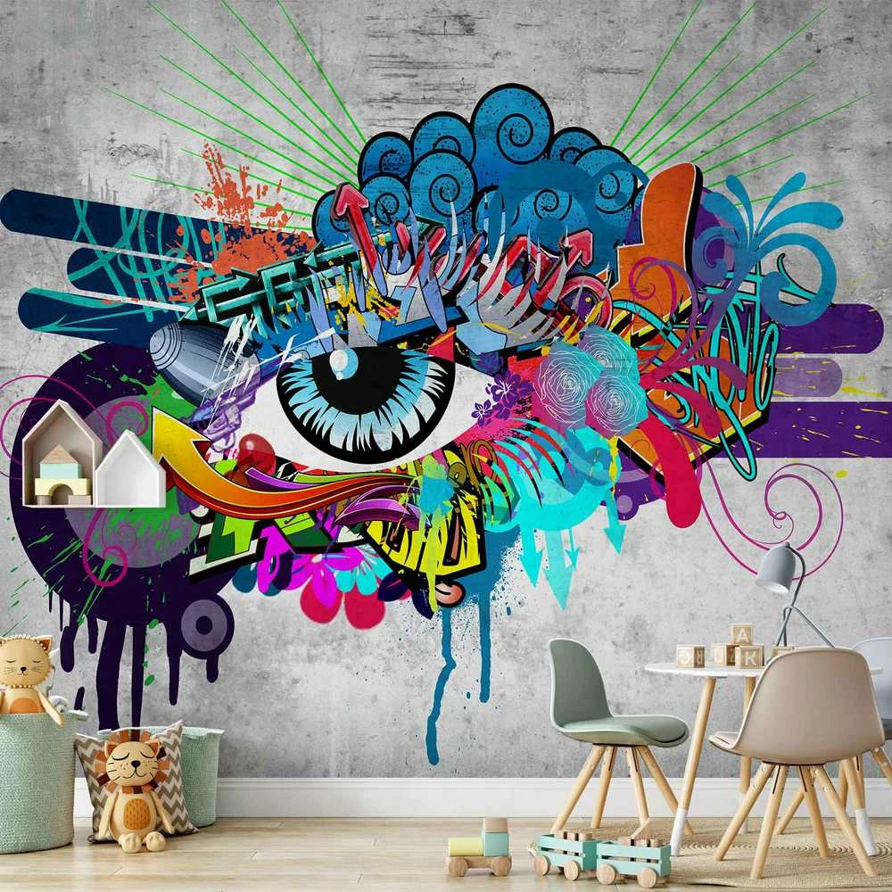 Artgeist Fototapetas - Graffiti eye