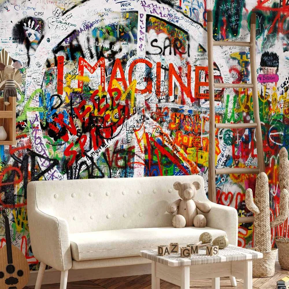 Artgeist Fototapetas - Hippie Graffiti