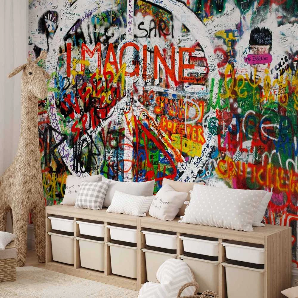 Artgeist Fototapetas - Hippie Graffiti