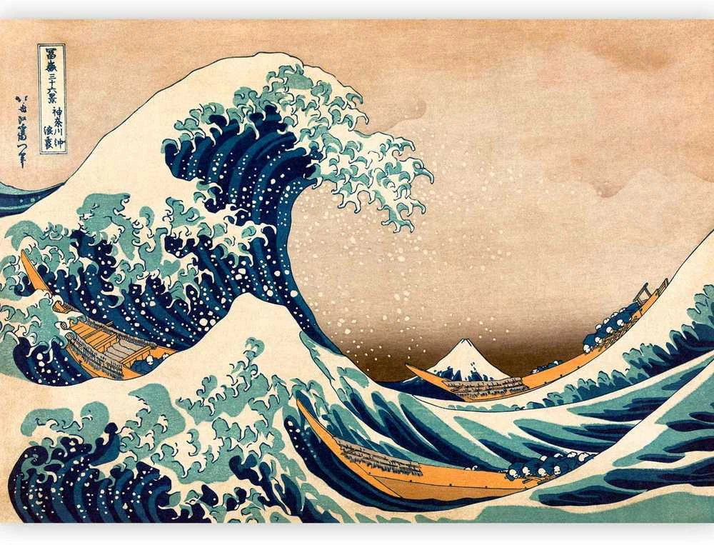 Artgeist Fototapetas - Hokusai: The Great Wave off Kanagawa (Reproduction)