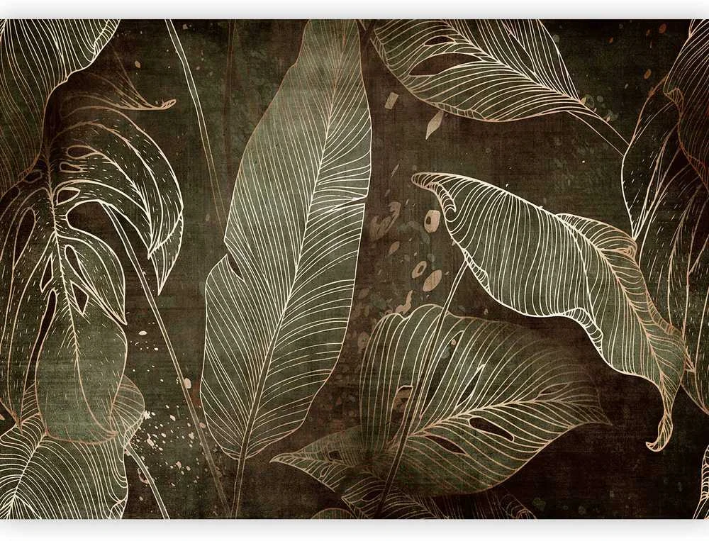 Artgeist Fototapetas - In a labyrinth of leaves