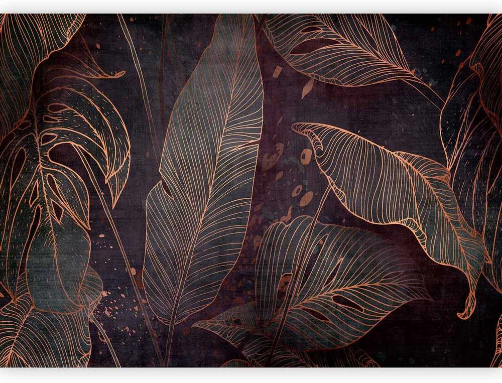 Artgeist Fototapetas - In a Maze of Leaves - Third Variant