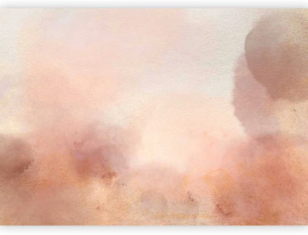 Artgeist Fototapetas - In pink clouds – soft textures in peach-pink hues