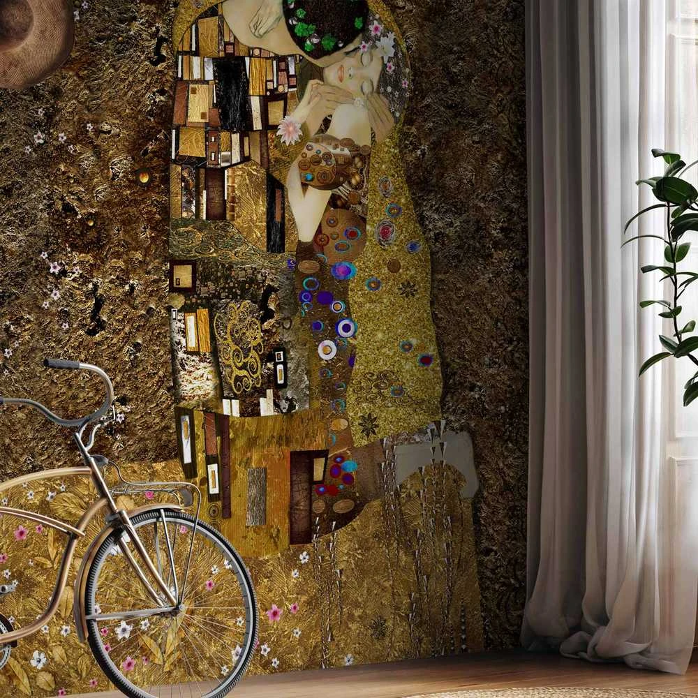 Artgeist Fototapetas - Klimt inspiration: Golden Kiss