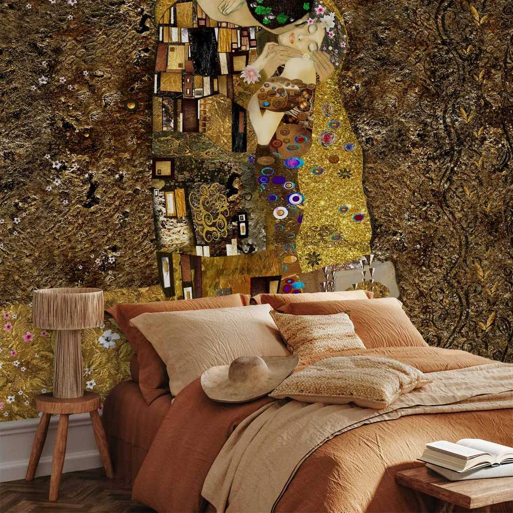 Artgeist Fototapetas - Klimt inspiration: Golden Kiss