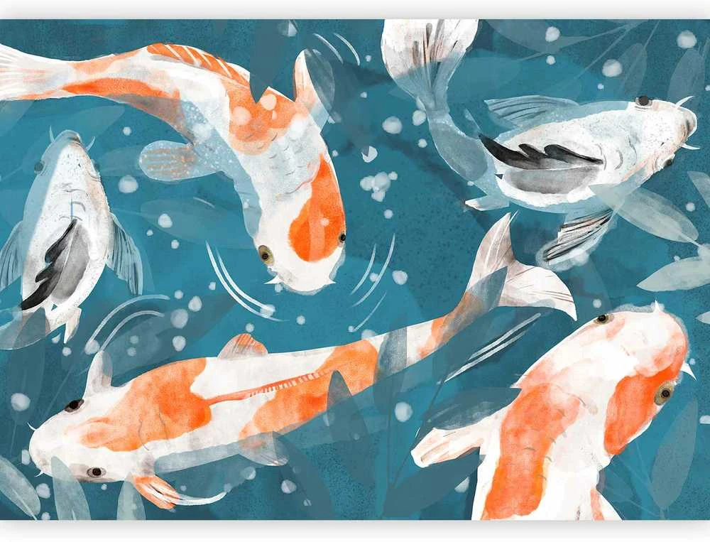 Artgeist Fototapetas - Koi Fishes - Second Variant