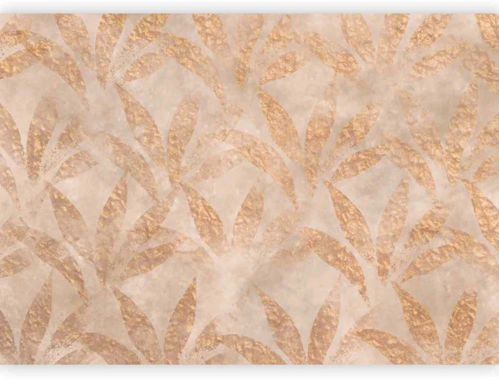 Artgeist Fototapetas - Leaves and Gold